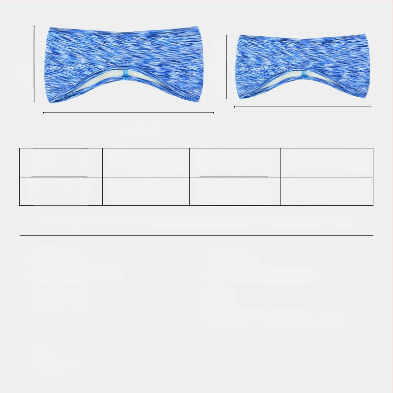 Vaikiška galvos juosta su dviejų sluoksnių flisio, ausų apsauga, dryžuotas raštas, poliesterio medžiaga, minimalistinis stilius