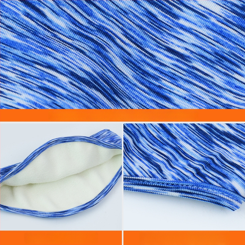 Vaikiška galvos juosta su dviejų sluoksnių flisio, ausų apsauga, dryžuotas raštas, poliesterio medžiaga, minimalistinis stilius