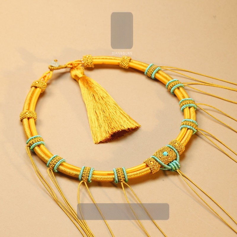 Vaikų vėrinys iš vielos, etninis stilius, U formos, O grandinė, daugiasluoksnis