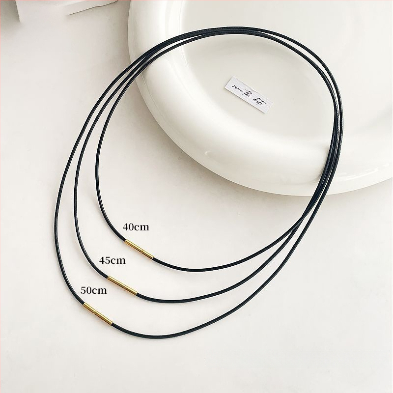Kožna ogrlica s užetom, unisex, obim 41–50 cm, težina ~1,3 g, jednostavan stil