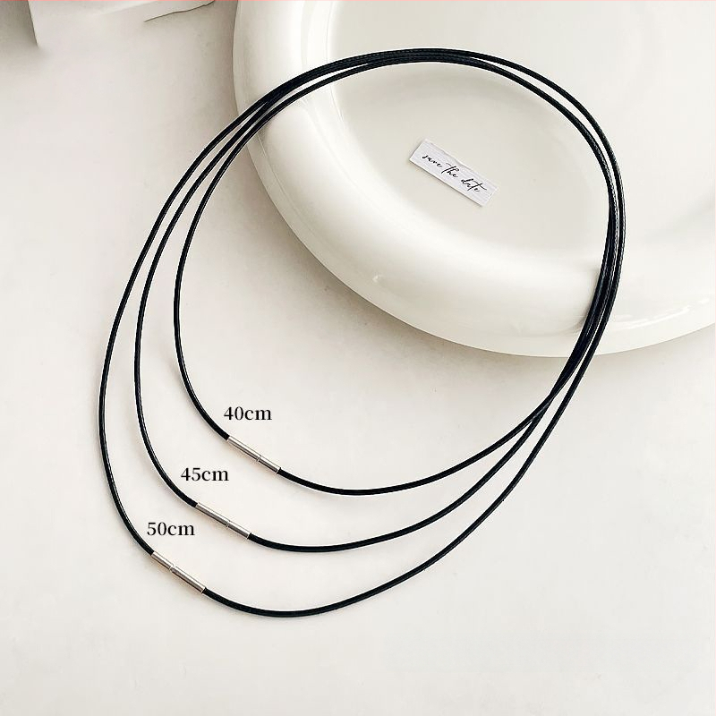 Kožna ogrlica s užetom, unisex, obim 41–50 cm, težina ~1,3 g, jednostavan stil