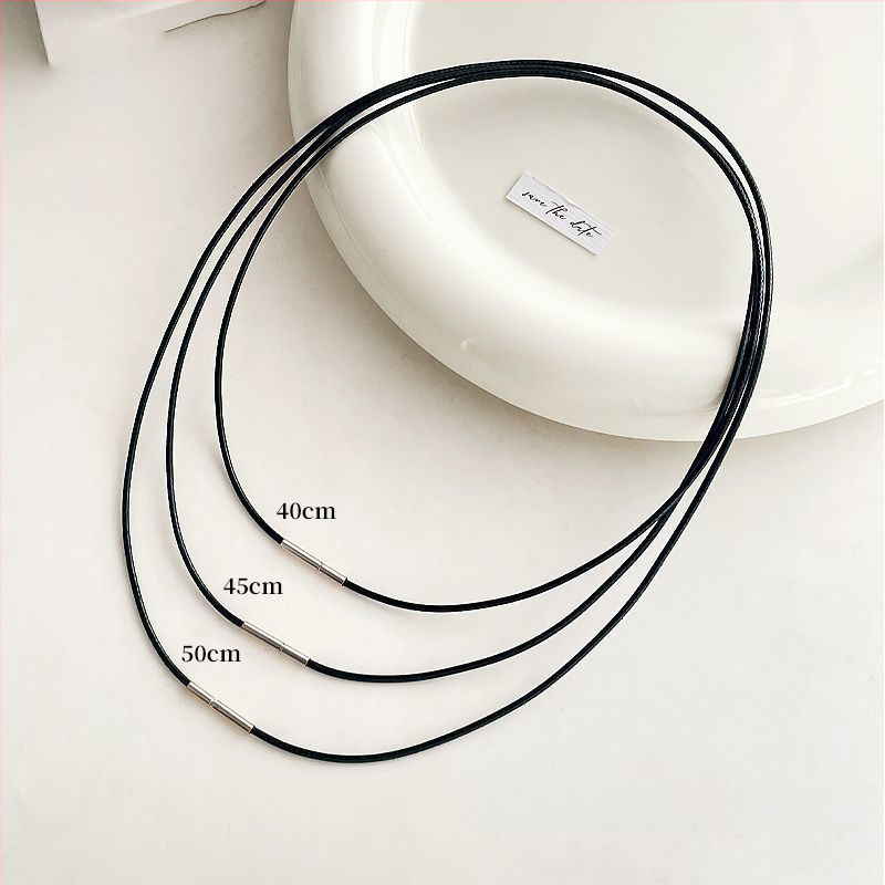 Kožna ogrlica s užetom, unisex, obim 41–50 cm, težina ~1,3 g, jednostavan stil