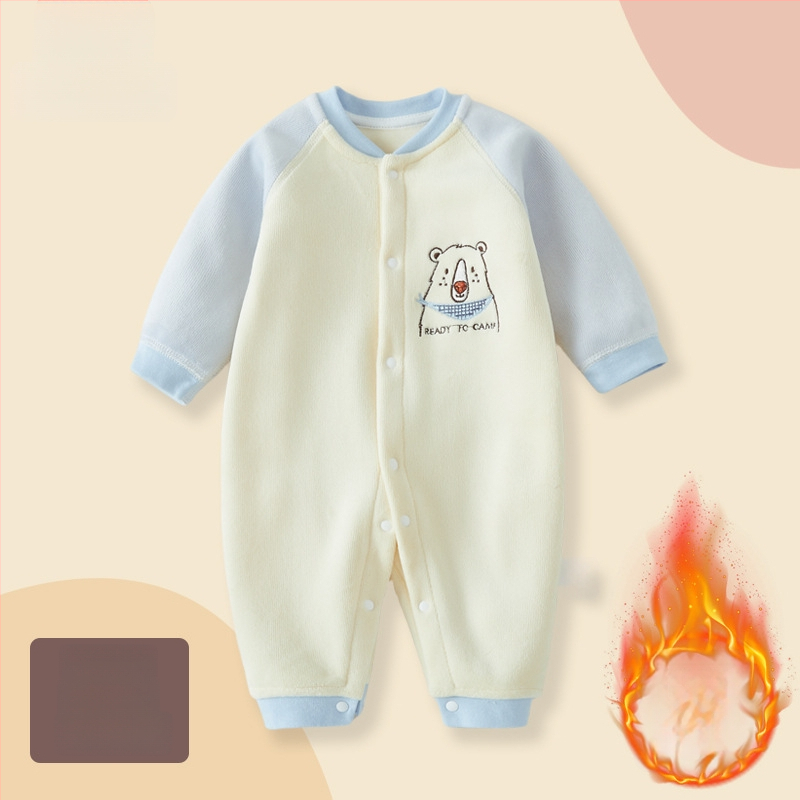 Zīdaiņu kombinezons rudens-ziemai, ar flīsa iekšpusi, universāls, garas piedurknes, vienrindu aizdare, plāns poliesters