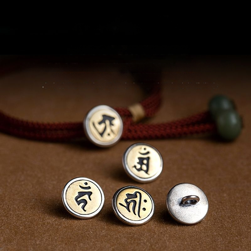 Unisex etniskā adīta rokassprādze no diegiem ar zirga zodiaka motīvu