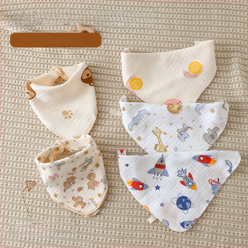 Drool lakats zīdaiņiem, 100% kokvilnas marle, karikatūras raksts, Lazy Cat, universāls