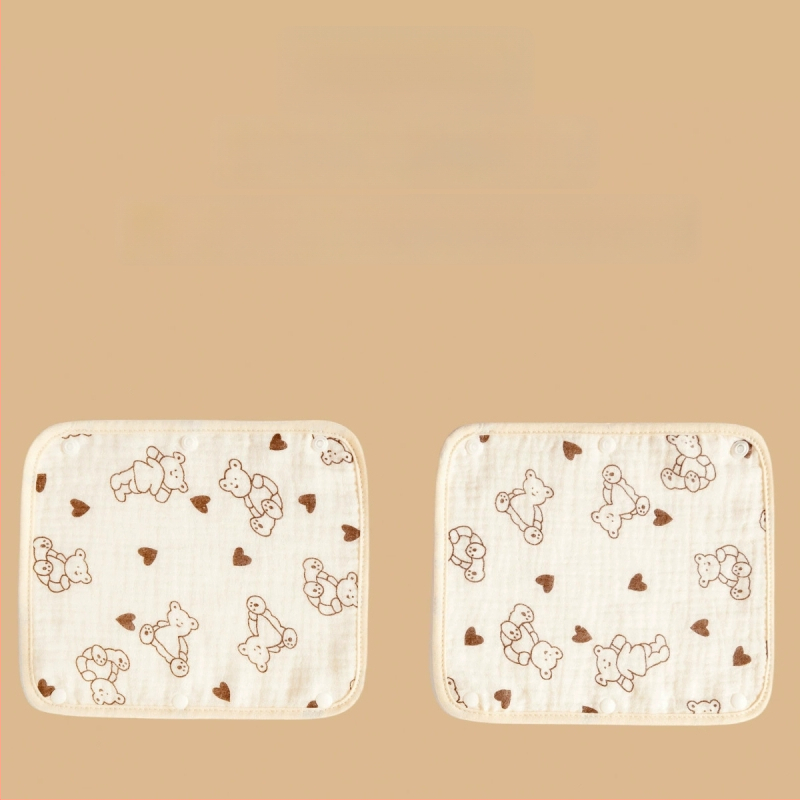 Mimuhouse Bērnu ratiem siekalām dvielis - marle, 100% kokvilna, absorbcija, universāls, 0–3 gadi