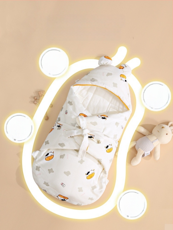 Zīdaiņu gulēšanas somiņa no 95% kokvilnas, pildījums 100% kokvilna, visu sezonu lietošanai, zīdaiņiem, Bolin Lily