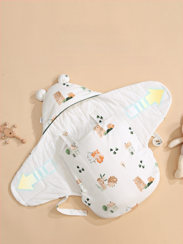Zīdaiņu gulēšanas somiņa no 95% kokvilnas, pildījums 100% kokvilna, visu sezonu lietošanai, zīdaiņiem, Bolin Lily