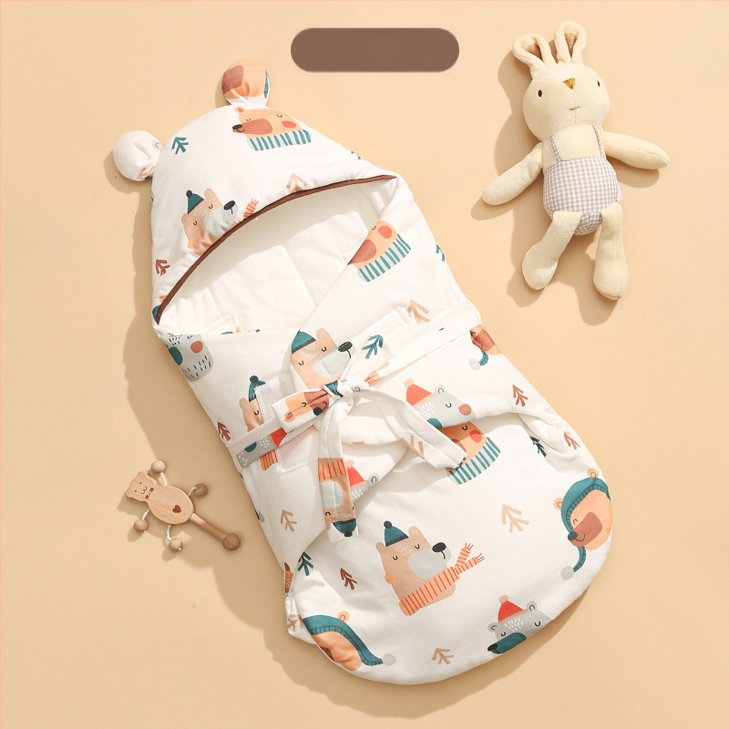 Zīdaiņu gulēšanas somiņa no 95% kokvilnas, pildījums 100% kokvilna, visu sezonu lietošanai, zīdaiņiem, Bolin Lily