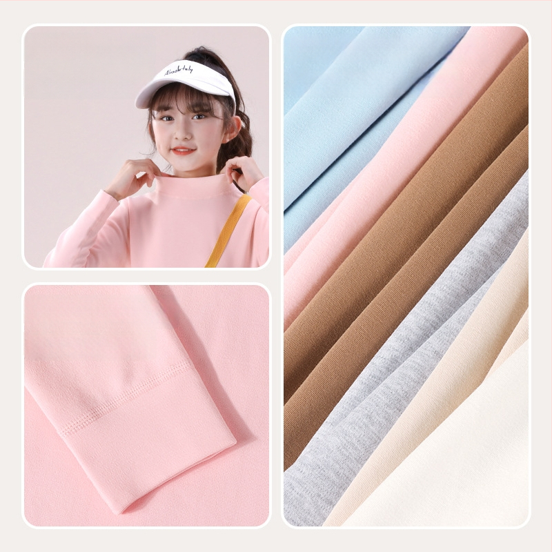 Vaikų pagrindinis topas su ilgomis rankovėmis, 95% medvilnė, švelni vidinė apdaila, unisex