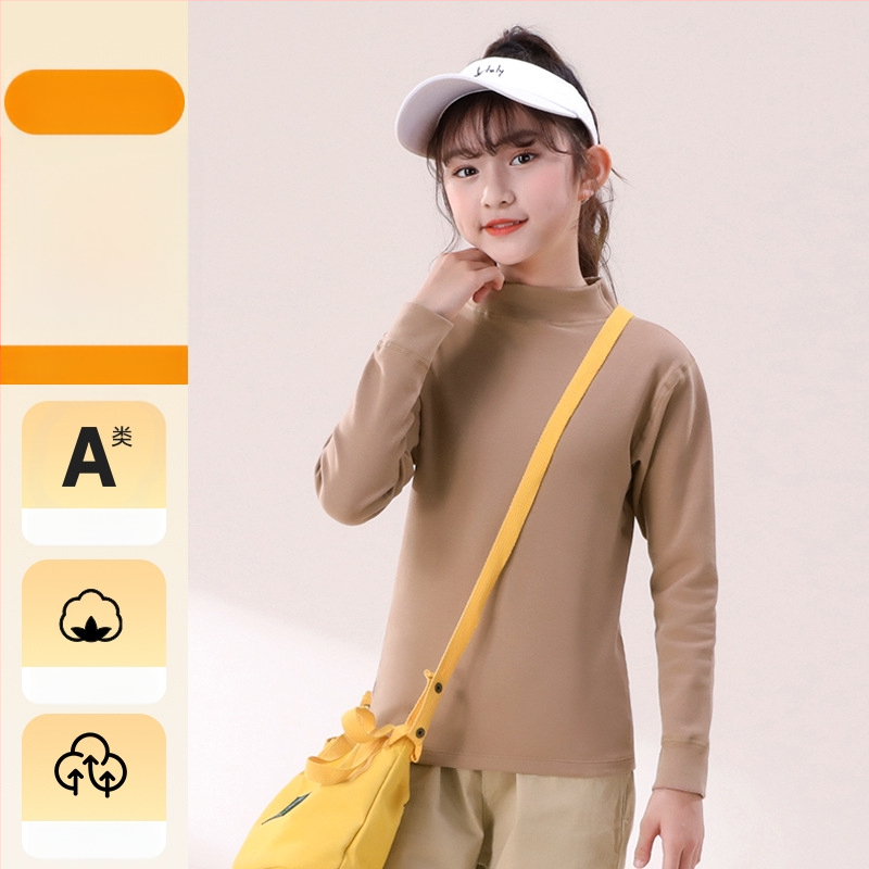 Vaikų pagrindinis topas su ilgomis rankovėmis, 95% medvilnė, švelni vidinė apdaila, unisex