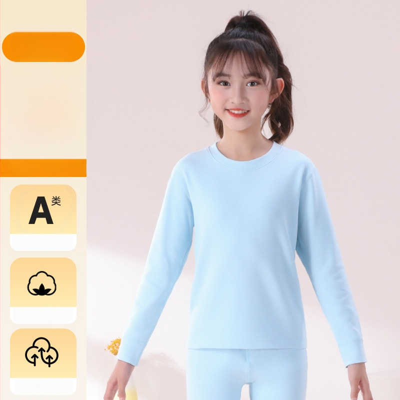 Vaikų pagrindinis topas su ilgomis rankovėmis, 95% medvilnė, švelni vidinė apdaila, unisex