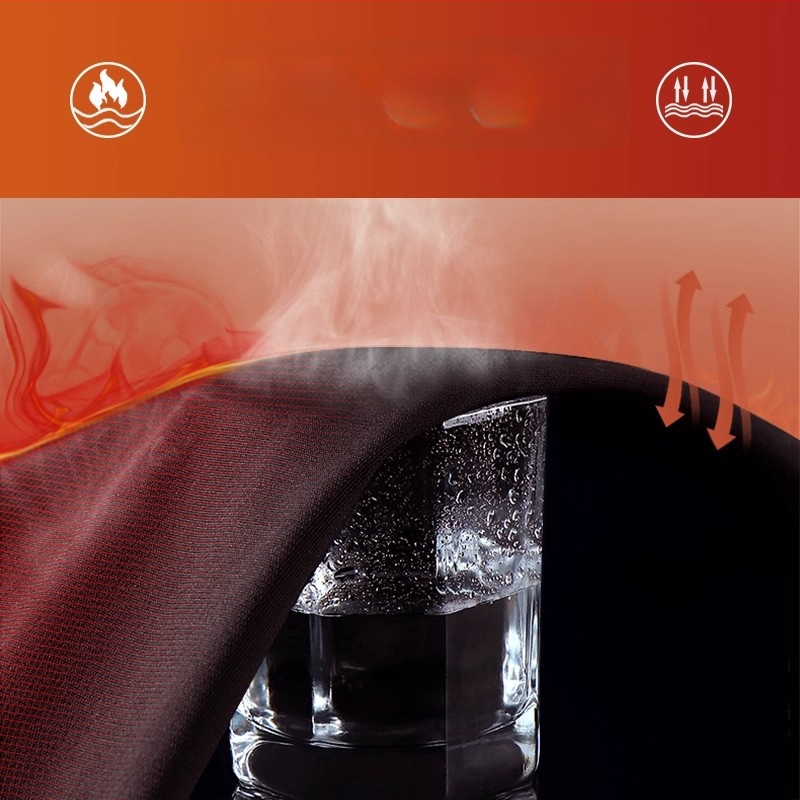 Moterų žiemos terminis slidinėjimo komplektas – spaudiniai, ilgomis rankovėmis, apvalus kaklas, be pamušalo, poliesteris 91–95%, viršus ir apatiniai