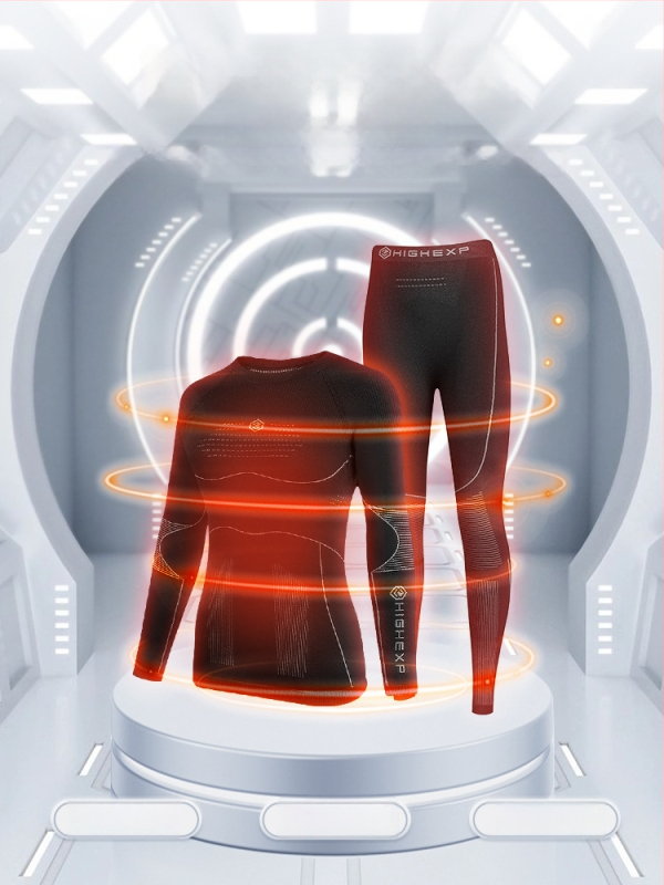 Unisex slēpošanas bāzes slāņa komplekts no bambusa šķiedras – ātri žūst, mitruma vadīšana, ar īsām piedurknēm, ziemai un rudenim