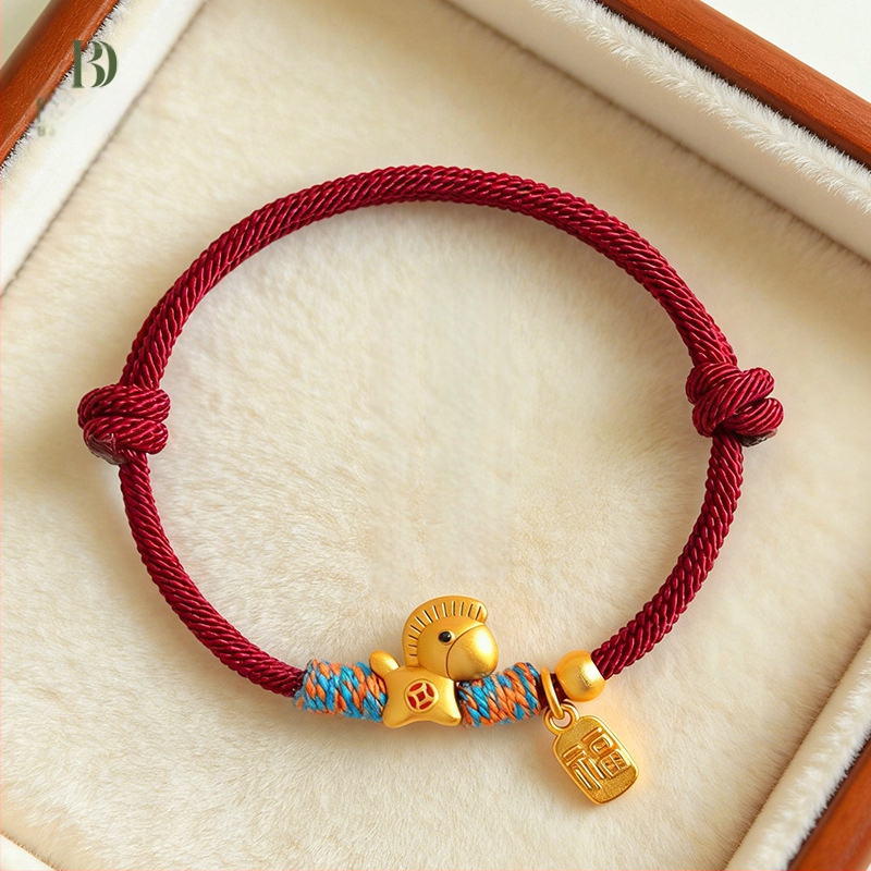 Apyrankė, rankų darbo pintinė; etninio stiliaus; arklio zodiako ženklas; arklio zodiako metai; prekės ženklas Badu