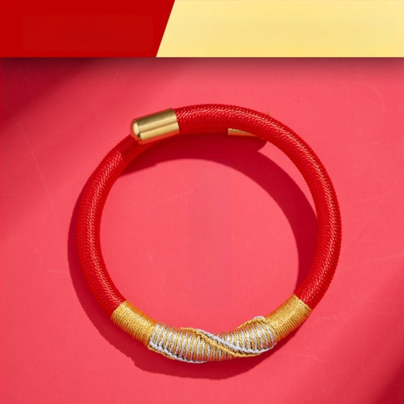 DIY pyninė apyrankė iš virvės, nacionalinio stiliaus, unisex, rankų mezgimas, 2025 m. pavasaris.