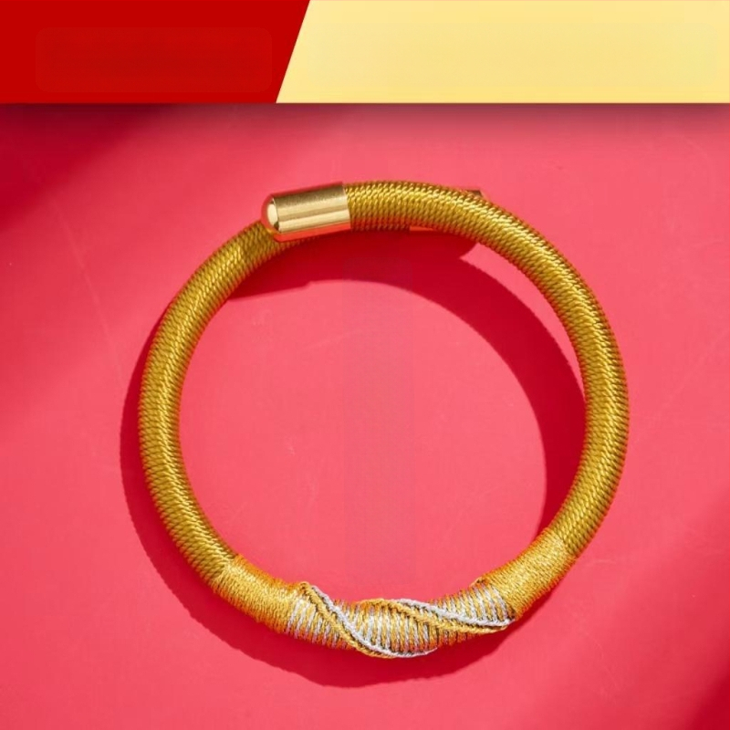 DIY pyninė apyrankė iš virvės, nacionalinio stiliaus, unisex, rankų mezgimas, 2025 m. pavasaris.