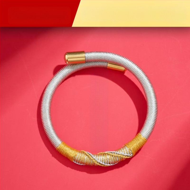 DIY pyninė apyrankė iš virvės, nacionalinio stiliaus, unisex, rankų mezgimas, 2025 m. pavasaris.