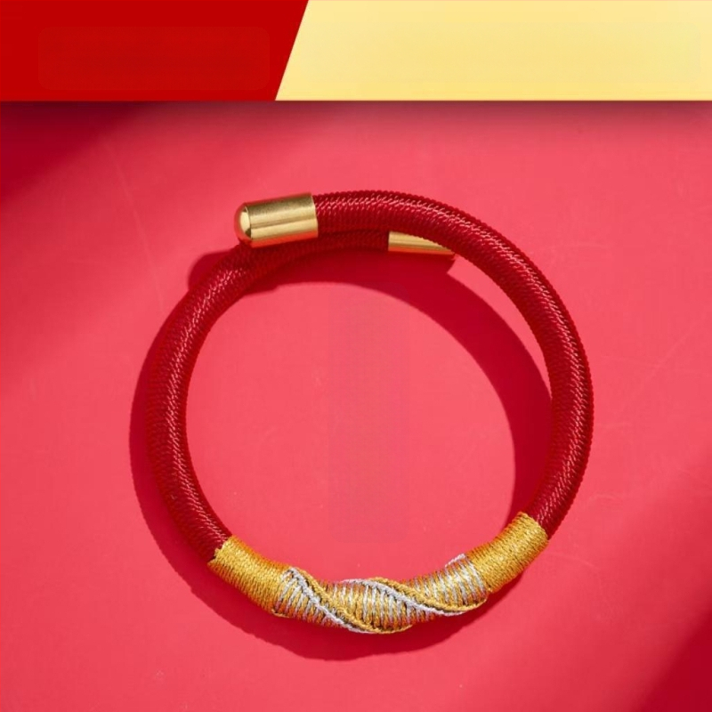 DIY pyninė apyrankė iš virvės, nacionalinio stiliaus, unisex, rankų mezgimas, 2025 m. pavasaris.