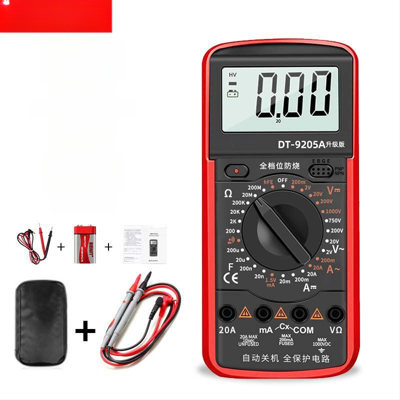 Yisheng zīmola balss vadīts digitālais multimetrs ar automātisku balss paziņojumu, augsta precizitāte, ugunsizturīgs, 40 gab. demontāžas komplekts