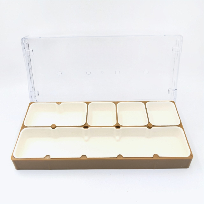 Pulksteņu labošanas instrumentu komplekts un detaļu uzglabāšanas kārba, zhilan, ABS plastmasa, 5 komplekti, pulksteņu detaļu kastīte, mājas lietošanai, vidējā sistēma