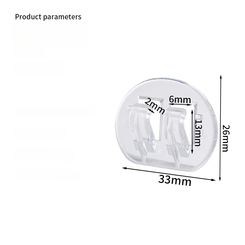 Līmējams āķa papildinājums, plakanais āķis apģērbiem un cepurēm, bez urbumiem, plastmasa, 1 gab., mūsdienīgs minimālisma stils, slodze 5-10 kg