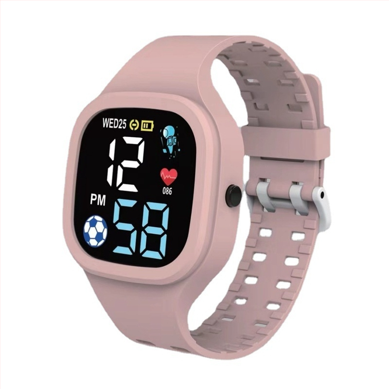 T1LED Digitālais Elektroniskais Pulkstenis — Ovāls dial 43 mm, Plastmasas korpuss