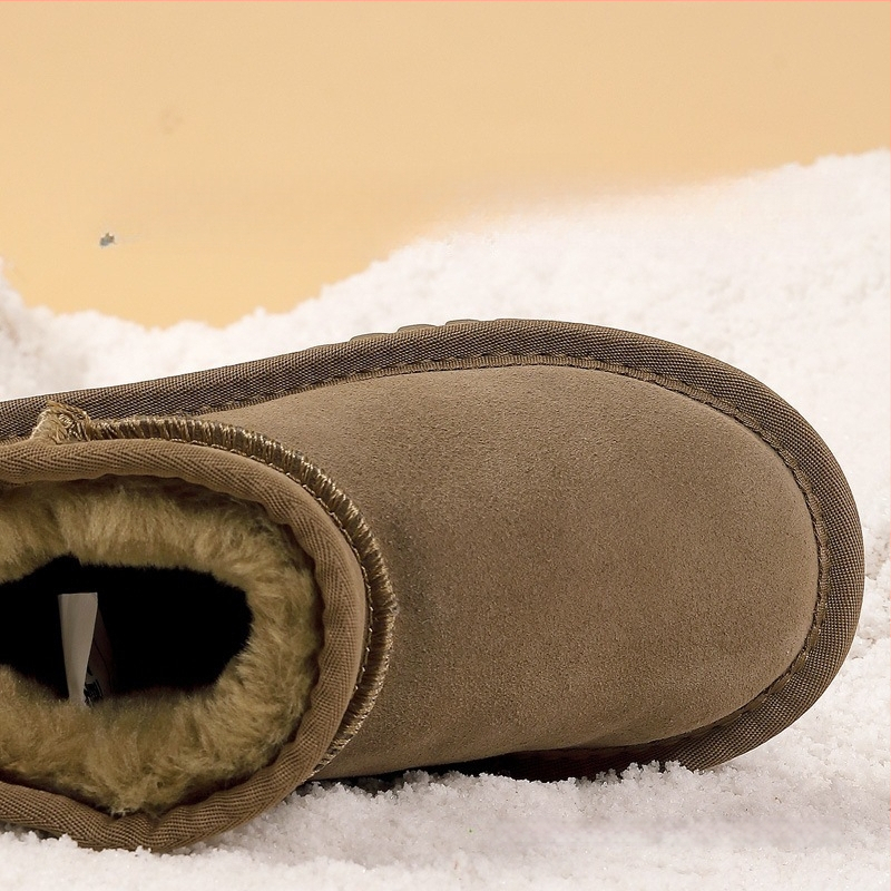 Ovo bērnu potītes zābaki no liellopu ādas – vienkāršs stils 1–3 gadi