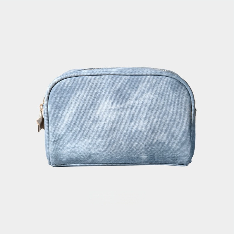 Kosmētikas soma ikdienas lietošanai, pilsētas minimālisma stils, PU materiāls, svītrainais raksts, iekšējā odere poliesters, produkta kods Yk-ybwnzk