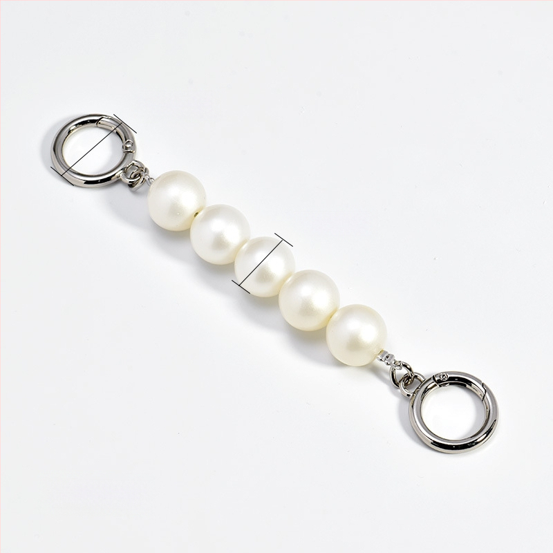 Ιμάντας ώμου από κράμα με επεκτειόμενη αλυσίδα και μαργαριταρένια διακόσμηση – Αξεσουάρ τσάντας για crossbody