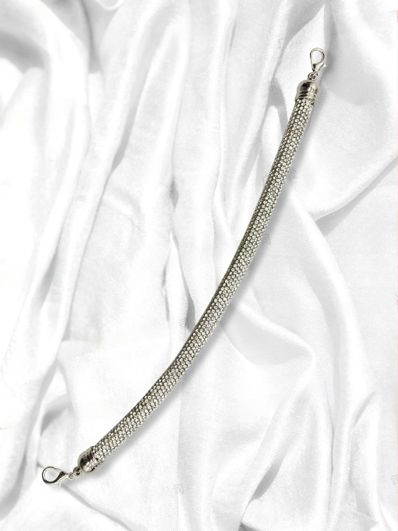 Ιμάντας αλυσίδας διακοσμημένος με διαμάντια, 14 σειρών, για βραδινή τσάντα, ριγέ μοτίβο, κρυσταλλικό υλικό, ανθεκτικό στη φθορά