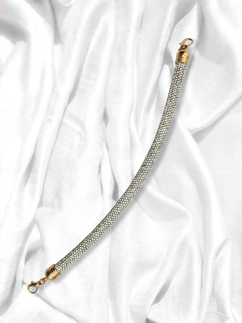 Ιμάντας αλυσίδας διακοσμημένος με διαμάντια, 14 σειρών, για βραδινή τσάντα, ριγέ μοτίβο, κρυσταλλικό υλικό, ανθεκτικό στη φθορά