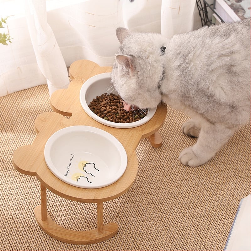 Μπολ φαγητού γάτας από ανοξείδωτο ατσάλι για κατοικίδια