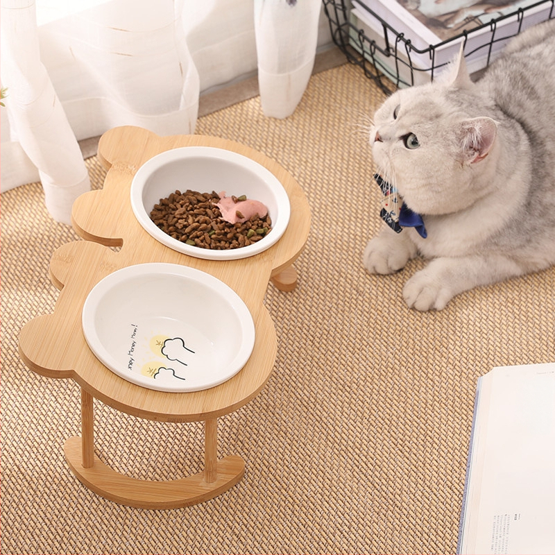 Μπολ φαγητού γάτας από ανοξείδωτο ατσάλι για κατοικίδια