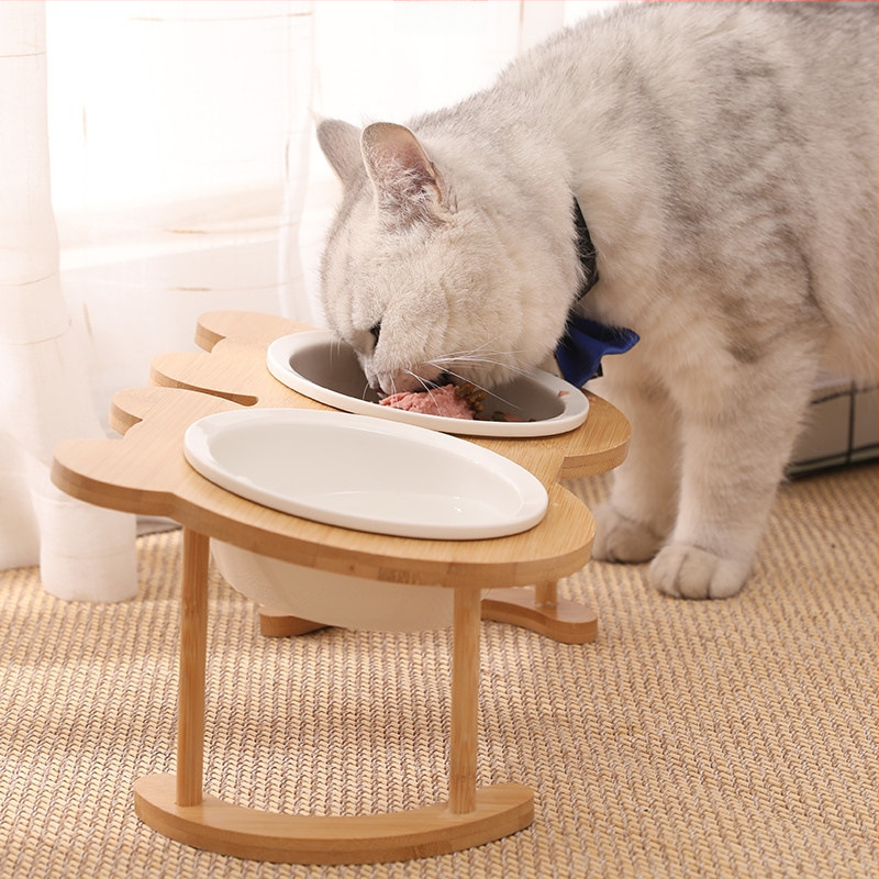 Μπολ φαγητού γάτας από ανοξείδωτο ατσάλι για κατοικίδια