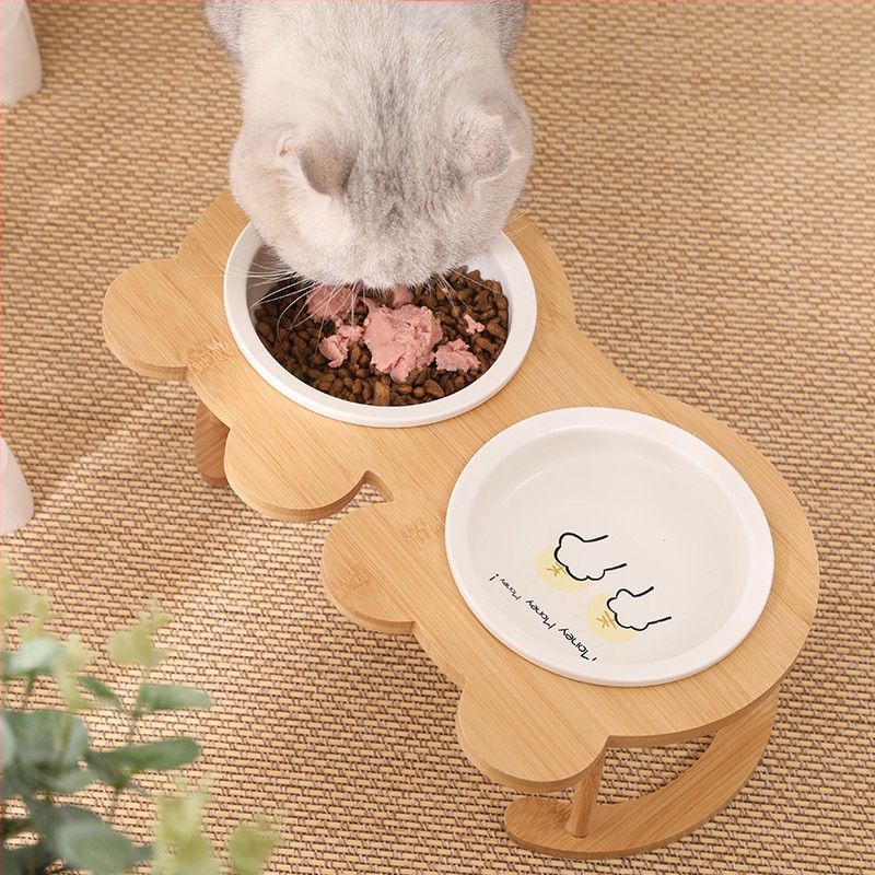 Μπολ φαγητού γάτας από ανοξείδωτο ατσάλι για κατοικίδια