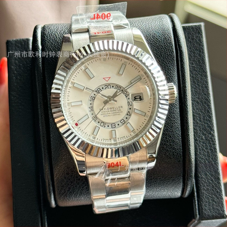 Vīriešu automātiska mehāniskā pulksteņa, biznesa stils, nerūsējošā tērauda korpuss un siksna, kustība 2813, apaļš cifers ar pārklātu stiklu, analogo displeju ar cipariem, spirāl krona, veikala garantija