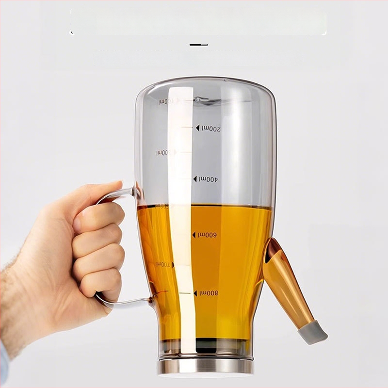 Duo One aliejaus indas iš aukštos borosilikatinio stiklo su spausdintu logotipu, didelė talpa, modernus minimalistinis stilius