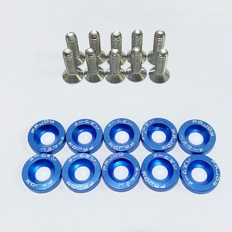 Sraigtų tarpiklis priekinei ir galinei bamperio stiprinimui, nikeliuoto plieno plokštelė registracijos numerio rėmui, universalus tvirtinimas