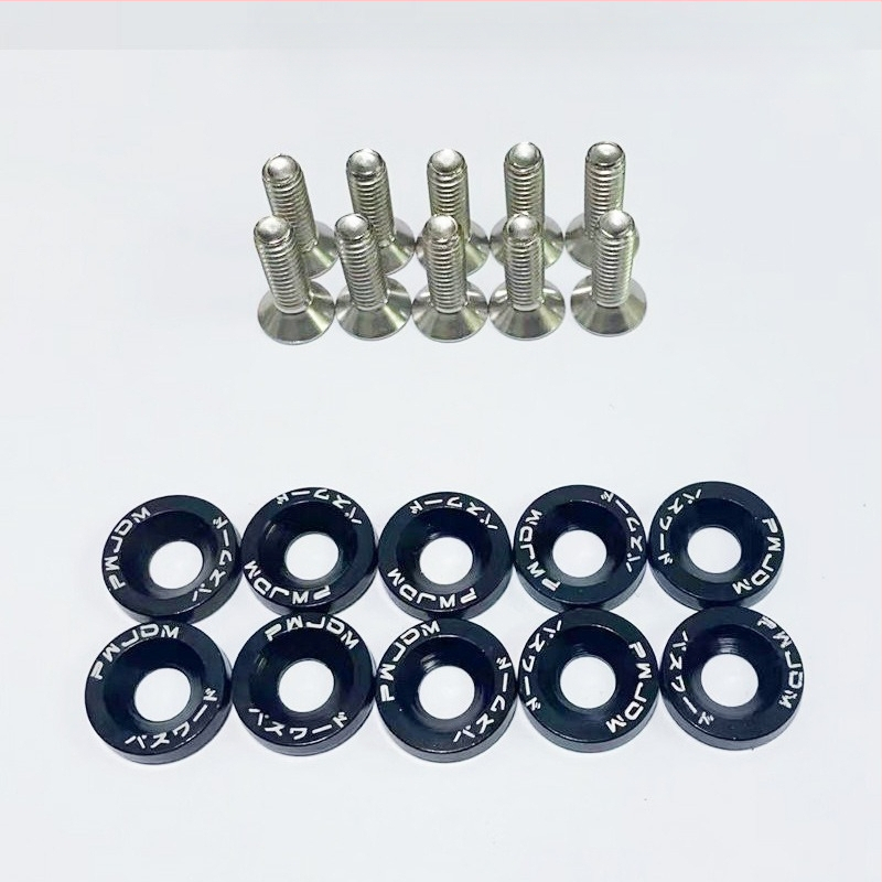 Sraigtų tarpiklis priekinei ir galinei bamperio stiprinimui, nikeliuoto plieno plokštelė registracijos numerio rėmui, universalus tvirtinimas