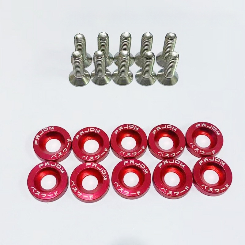 Sraigtų tarpiklis priekinei ir galinei bamperio stiprinimui, nikeliuoto plieno plokštelė registracijos numerio rėmui, universalus tvirtinimas