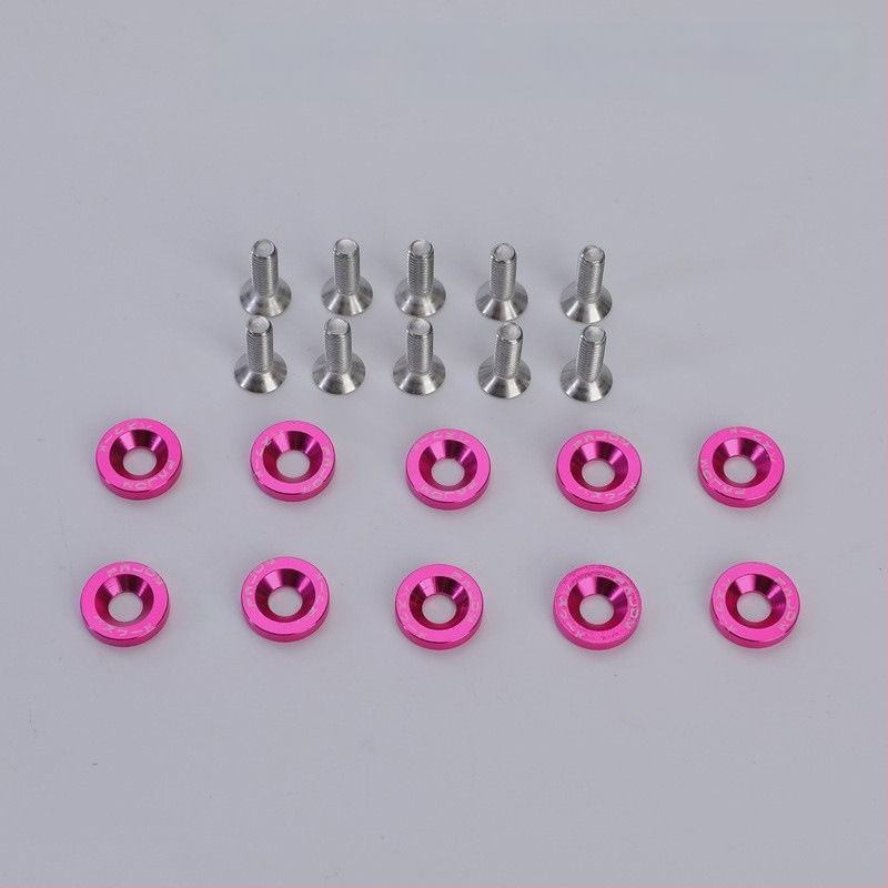 Sraigtų tarpiklis priekinei ir galinei bamperio stiprinimui, nikeliuoto plieno plokštelė registracijos numerio rėmui, universalus tvirtinimas