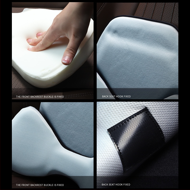 Anyicheju Automobilio klubų ir juosmens atramos pagalvė — trijų dimensijų dizainas, Ice Silk apdaila, Memory Cotton užpildas, vienalytė spalva, pritaikomas