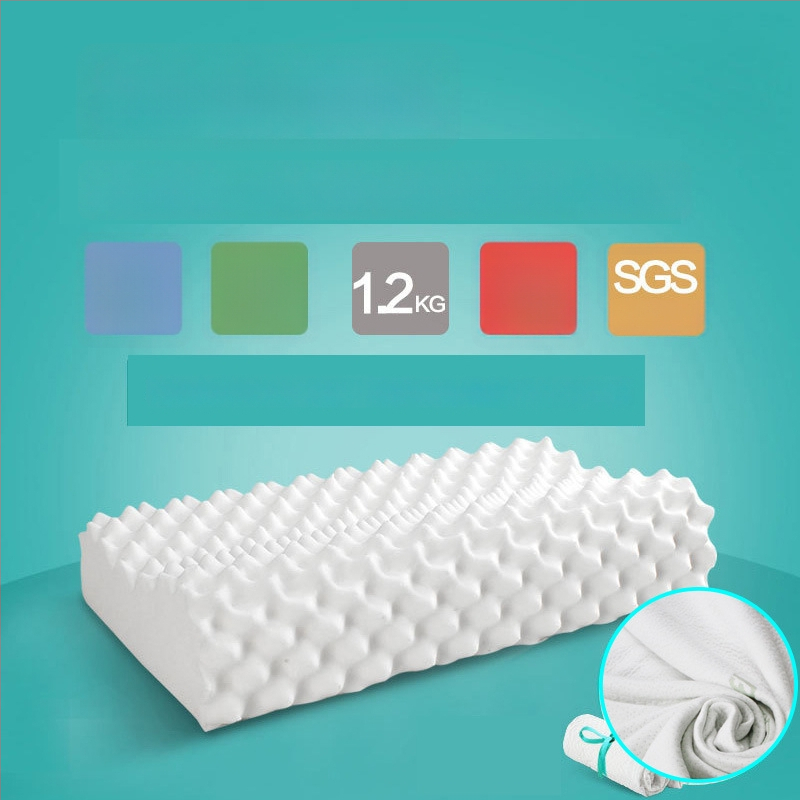 Indini taisnstūra latex spilvens ar dabīgā lateksa kodolu, lateksa saturs 90%+, pielāgojams