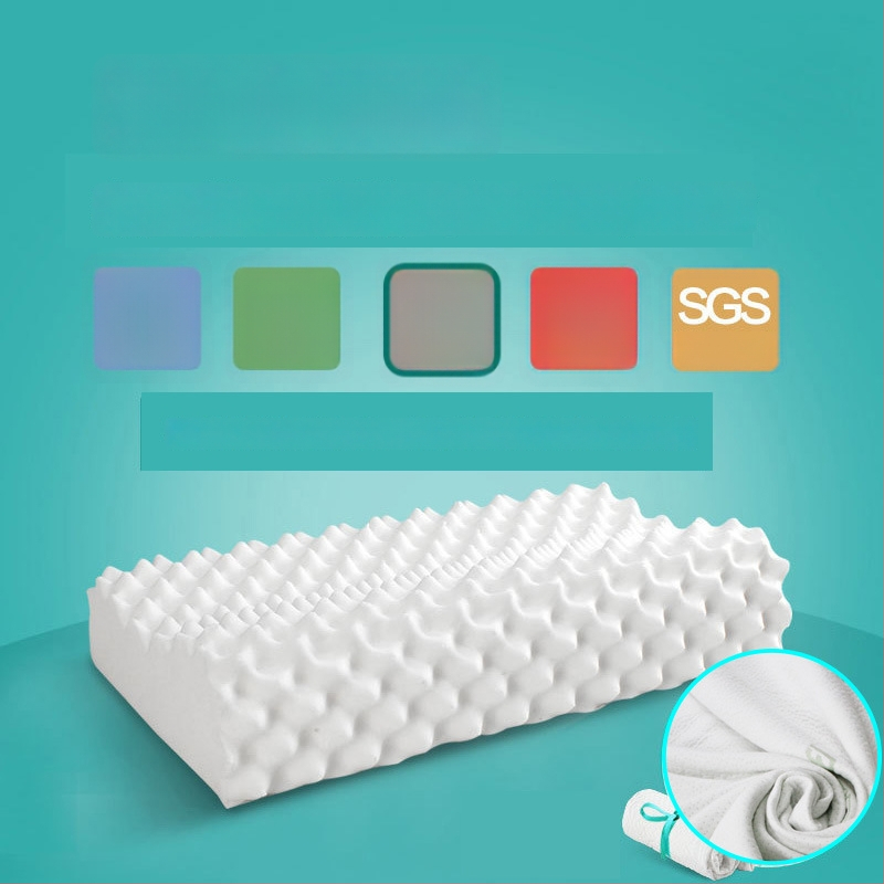 Indini taisnstūra latex spilvens ar dabīgā lateksa kodolu, lateksa saturs 90%+, pielāgojams