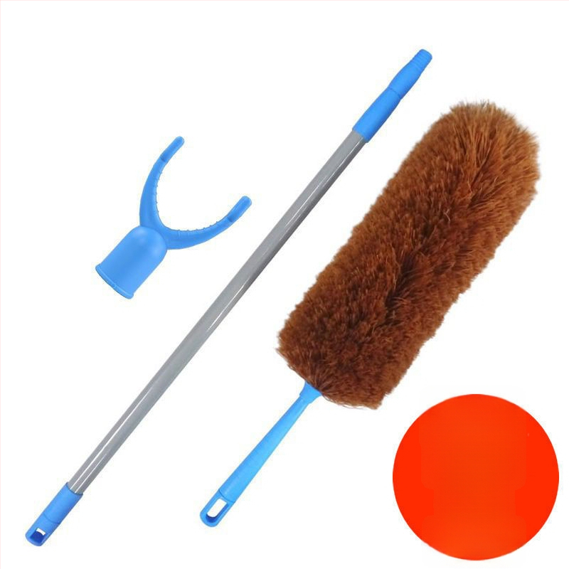 Jingsheng Šķiedru putekļu suka ar apaļu galvu, 175 cm, putekļu noņemšanai mājās un automašīnās