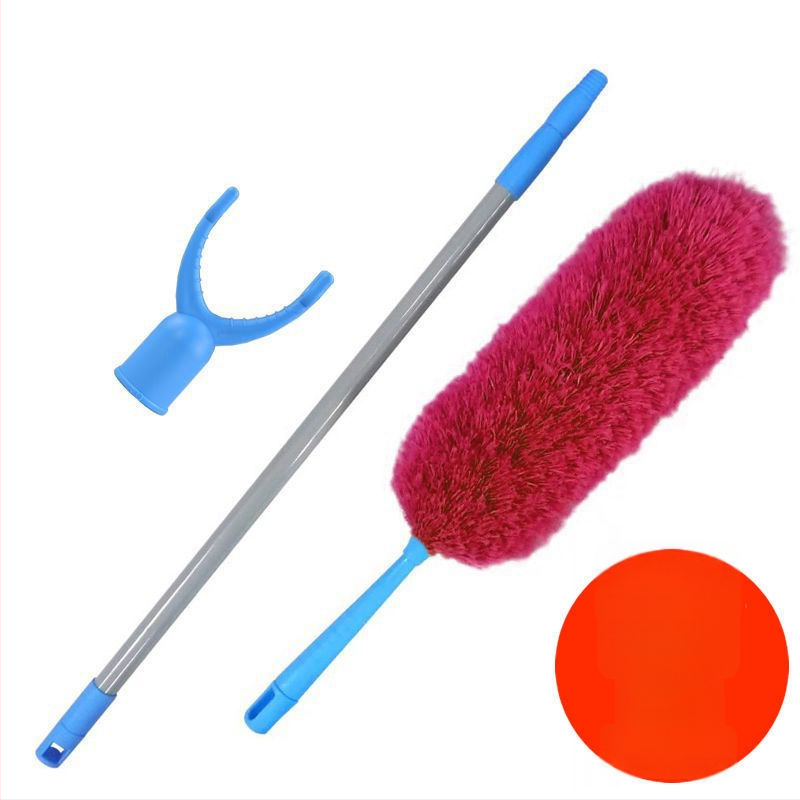 Jingsheng Šķiedru putekļu suka ar apaļu galvu, 175 cm, putekļu noņemšanai mājās un automašīnās