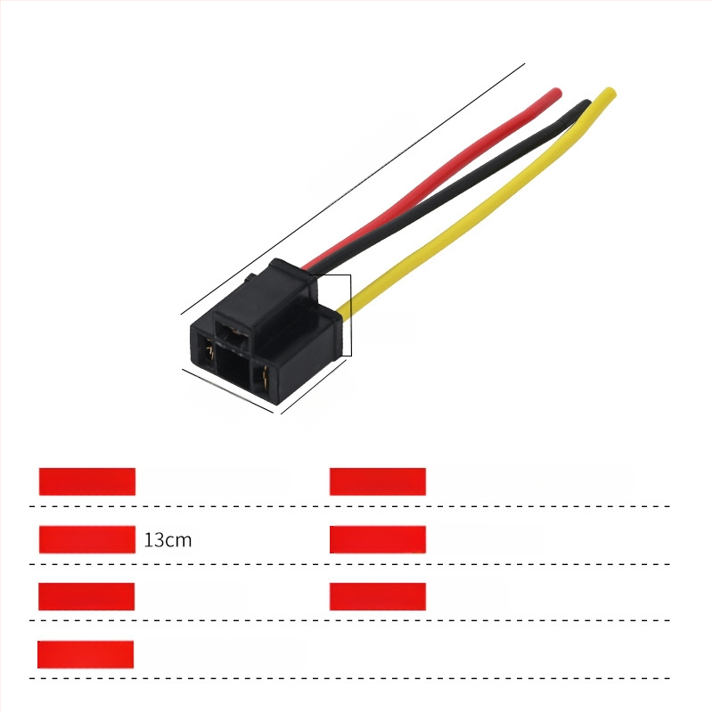 Automobilio žibinto lizdas su keraminiu korpusu ir gryno vario laidų surišimu, suderinama su žibintų lemputėmis