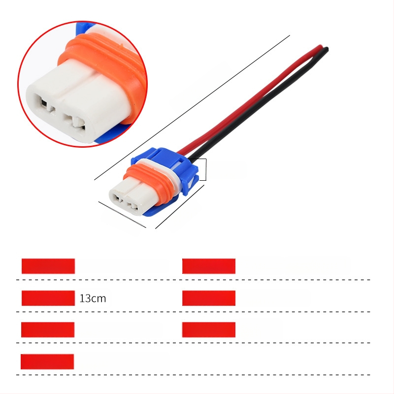 Automobilio žibinto lizdas su keraminiu korpusu ir gryno vario laidų surišimu, suderinama su žibintų lemputėmis