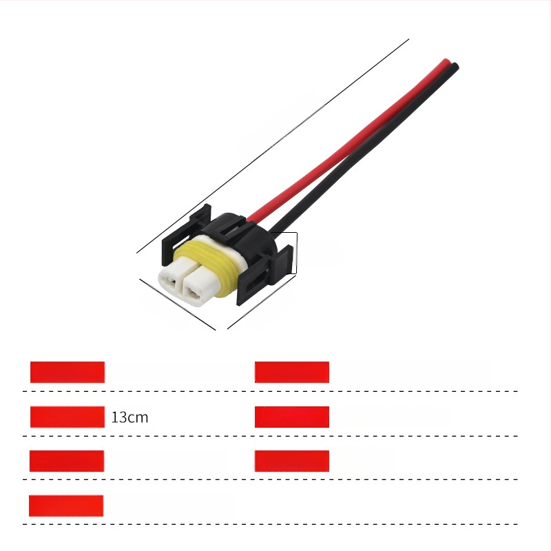 Automobilio žibinto lizdas su keraminiu korpusu ir gryno vario laidų surišimu, suderinama su žibintų lemputėmis